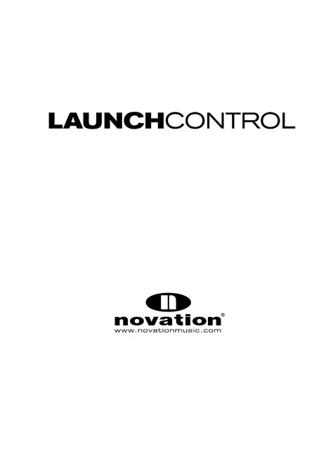 User Manual Novation Launch Control English 8 Pages