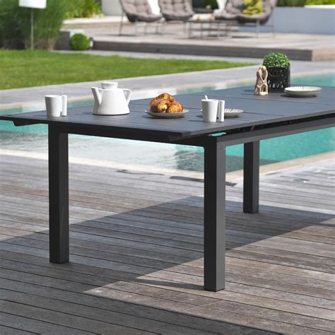 Table De Jardin En Aluminium Avec Rallonge Automatique Miami