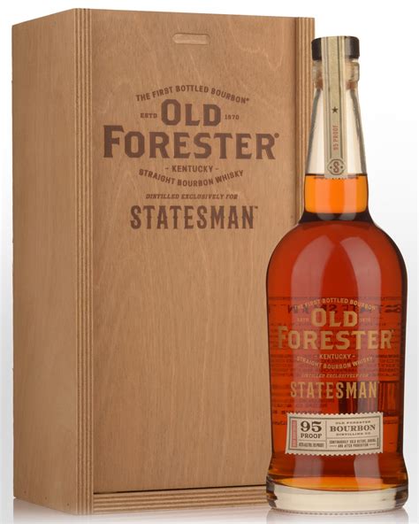 Old Forester Statesman 95 Proof Bourbon Whiskey (750ml) - Wooden ...