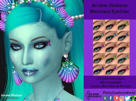 The Sims Resource Arcane Illusions Mermaid Eyeliner