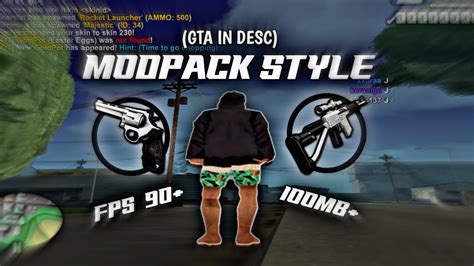 MODPACK ANTI LAG STYLE GTA IN DESC FOR SA MP MOBILE V4 YouTube