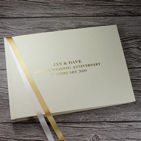 Gold - 50th Wedding Anniversary Photo Album - Bespoke Album Company