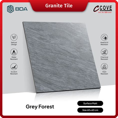 Jual Cove Granite Tile Grey Forest X Granit Matt Lantai Outdoor