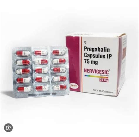 Nervigesic Pregabalin 75 Mg Capsules At Rs 300 Stripe Pregabalin