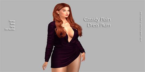 Second Life Marketplace Nsc Cassidy Plum Dress Plain