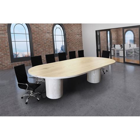 Latitude Run® Anjoli Solid Wood Oval Conference Table Wayfair