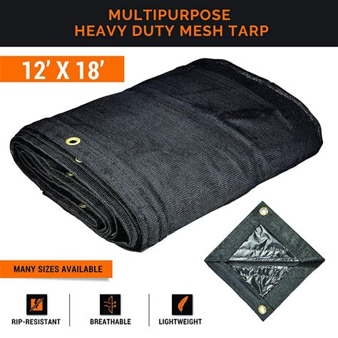 Xpose Safety Heavy Duty Mesh Tarp X Multipurpose Black