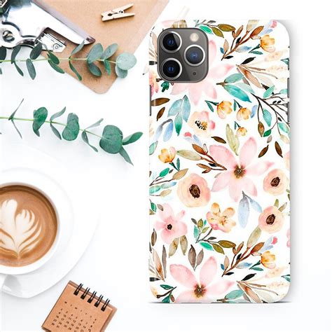 Floral Case Iphone Xs Max 8 Plus Cases Samsung S8 S9 S7 S10 Etsy