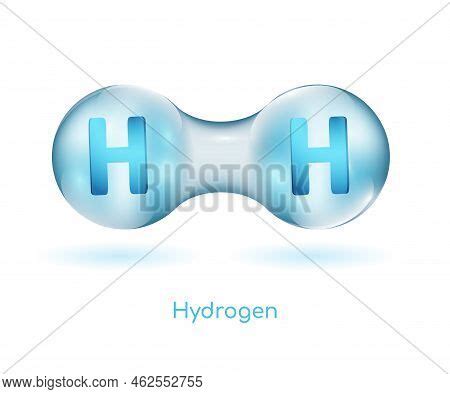 H2 Molecule Blue Vector Photo Free Trial Bigstock