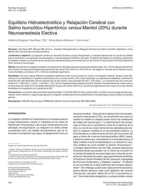 PDF Equilibrio Hidroelectrolítico y Relajación Cerebral con PDF