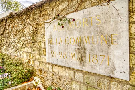 Paris, France - November 2022 : Pere Lachaise Cemetery in Autumn, HDR ...