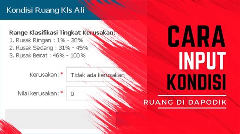 Cara Input Kondisi Ruang Di Dapodik 2023 D YouTube