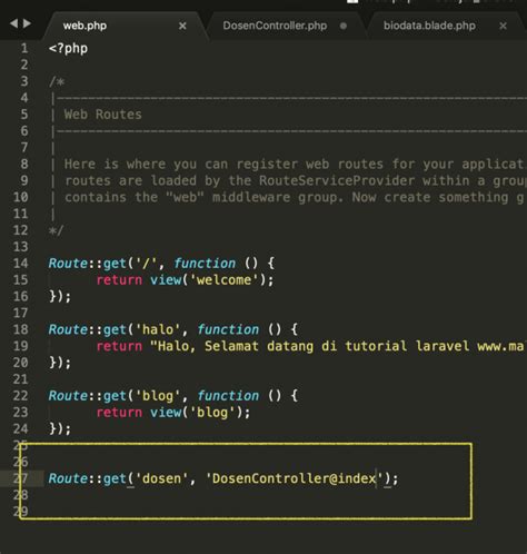 Tutorial Laravel Passing Data Controller Ke View Laravel Malas