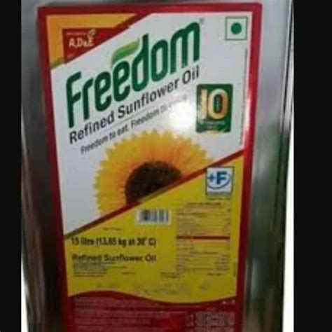 Freedom 15 Litre Refined Sunflower Oil At Rs 1600 Litre Refined