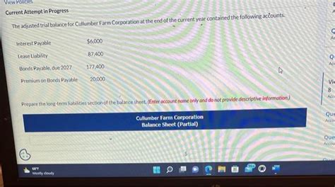 Solved View Policies Current Attempt In Progress The Chegg