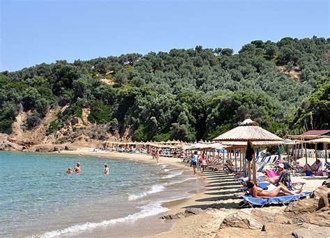 Little banana beach på Skiathos.