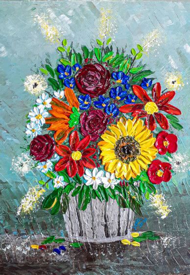 Impasto Flowers Painting Class Brisbane | ClassBento