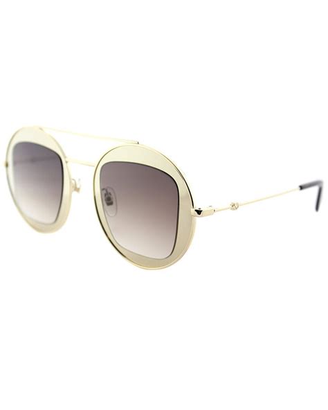 Buy Gucci Gg0105s 47mm Sunglasses Gold At 53 Off Editorialist