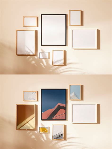 Photo Frame Gallery Wall Mockup