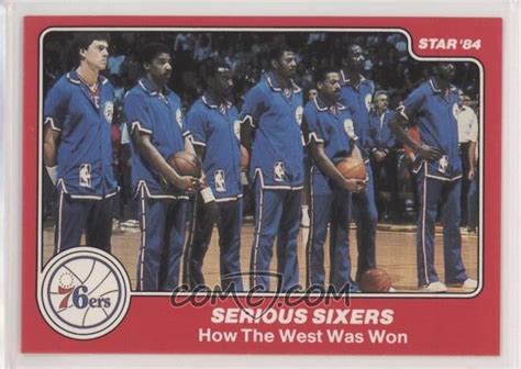 1983 84 Star Philadelphia 76ers 1982 83 Nba World Champions [base] 13 Serious Sixers