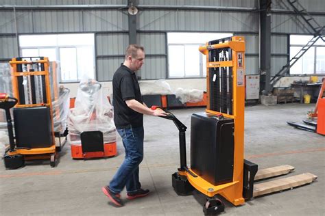 1000 Battery Semi Electric Stacker For Warehouse 560 At Rs 200000 In