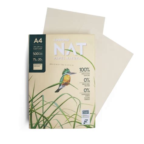 PAPEL A4 NAT 210X297MM 75G PCT 500FLS