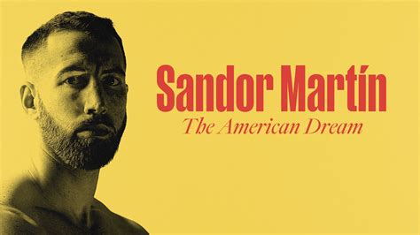 Sandor Martín The American Dream 2022 Backdrops — The Movie