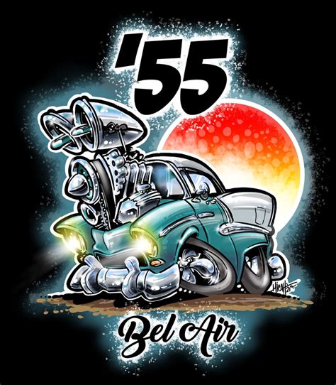 Cartoonedtees — 55 Blown Bel Air