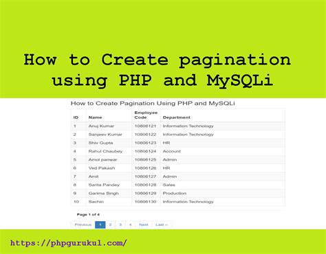 How To Create Pagination Using PHP And MySQLi How To Create