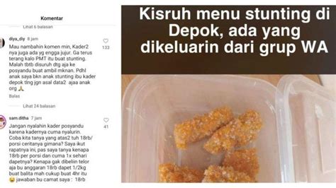 Kisah Viral Menu Cegah Stunting Di Gandul Cinere Depok 3 Potong Nugget