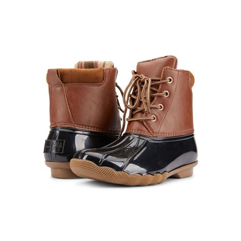 Jessica Carlyle Girls - Women Duck Boots Lace up Two Tone Combat Style ...