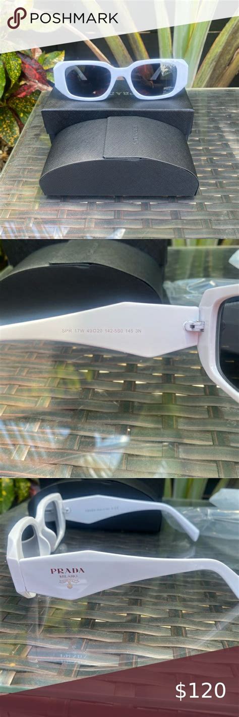 Brand New White Prada Sunglasses Never Worn Or Used