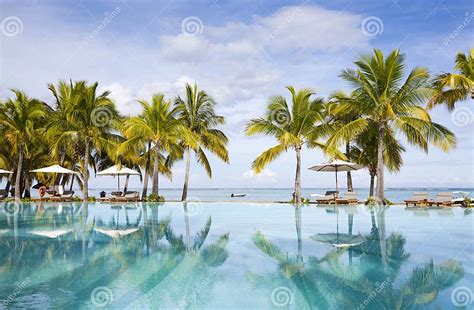 Paradise Beachhoneymoon On Tropical Island Of Mauritius Stock Photo