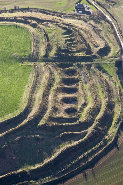 Old Oswestry Hill Fort - aerialphoto