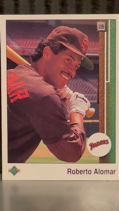 Roberto Alomar San Diego Padres 1989 Upper Deck Baseball Card Review