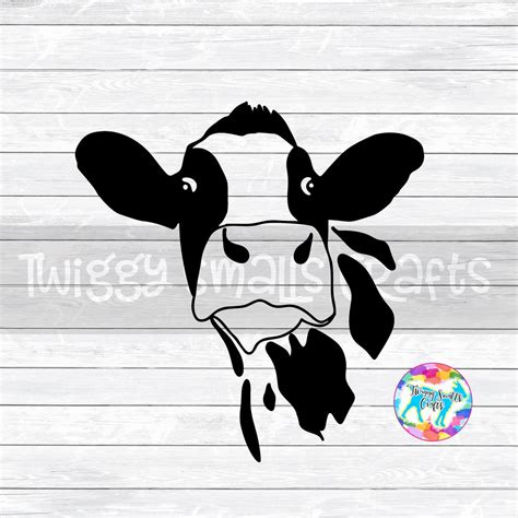 Cow Svg, Funny Cow Face, Cow Head, Heifer, DXF, PNG, SVG, Files For ...