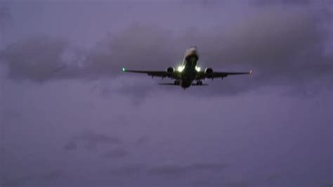 Airplane Take Off at Night, Stock Footage | VideoHive