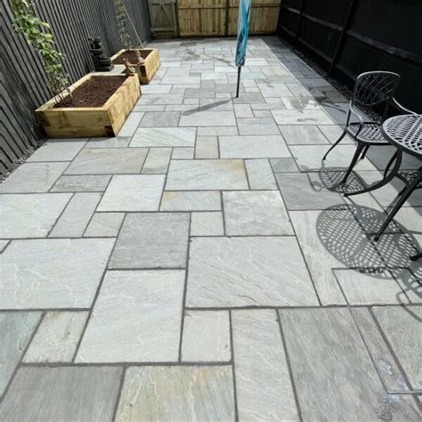 New Kandla Grey Indian Sandstone Flagstones Cawarden Reclaim