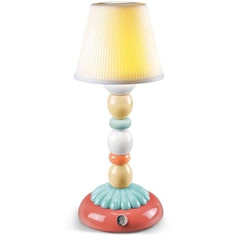 Lladro Table Lamp Palm Firefly Pale Blue