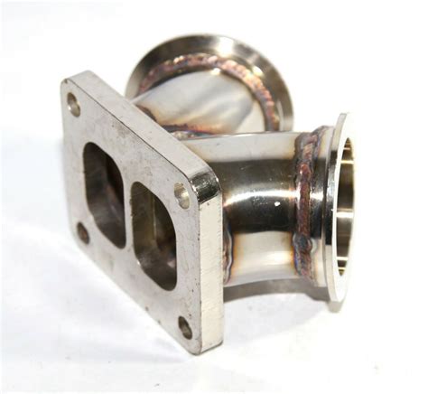 Parts And Accessories Dual 2 5 V Band Flange To T4 Twin Scroll Divided Inlet Turbo Elbow Ss