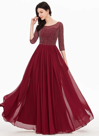 New Arrivals 3 4 Sleeves Prom Dresses JJ S House