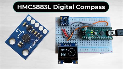 Arduino Digital Compass Using Mpu9250 Magnetometer