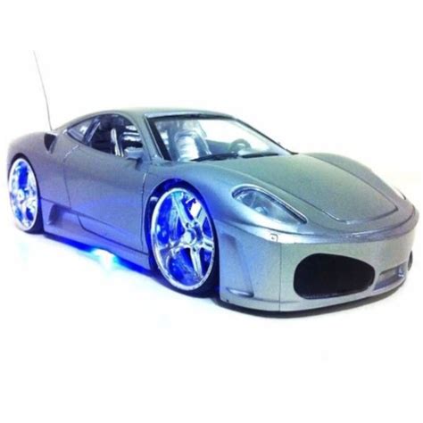 Carrinho Controle Remoto Ferrari LEDs Prata Shopee Brasil