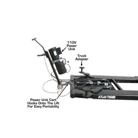 Atlas 6mr Portable Mid Rise 6000 Lb Capacity Scissor Lift