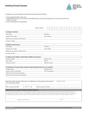 Fillable Online Group Insurance Accelerated Benefit Option Claim Form