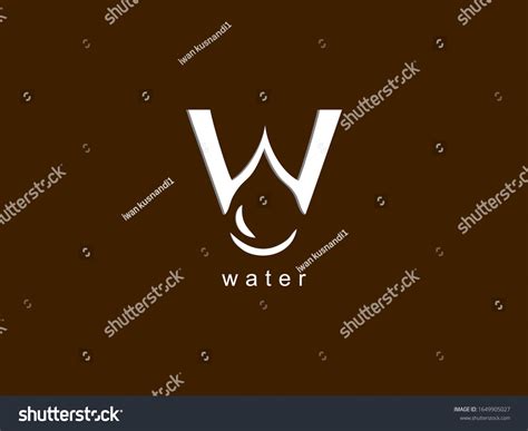 Vector Water Logo White Lines Stock Vector (Royalty Free) 1649905027 ...