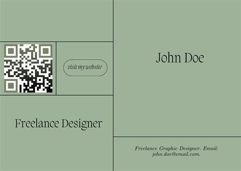 Modern & Professional QR Code Business Card Templates