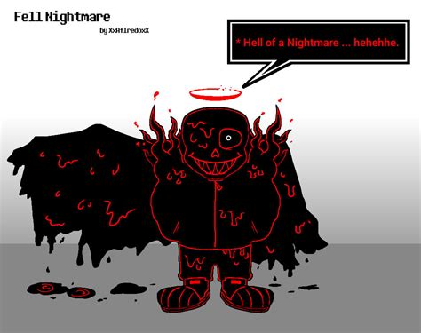 Fell Nightmare Sans Corrupted Duh Take By Xxaflredo2xx On Deviantart