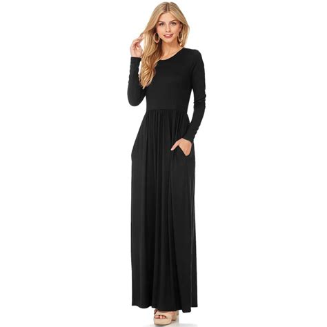 New Arrival Cotton Islamic Black Abayas Muslim Long Dress Women