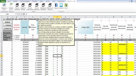 Ple V Registro De Inventario Permanente Valorizado Youtube